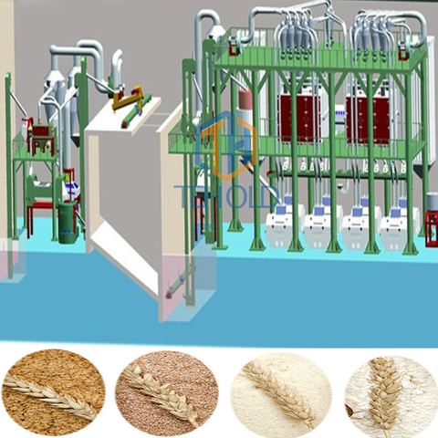 80T Wheat Flour Mill Machine 
