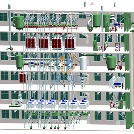 220T Wheat Flour Mill Machine